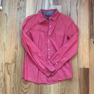 Tommy Hilfiger Button Down Red Sz S